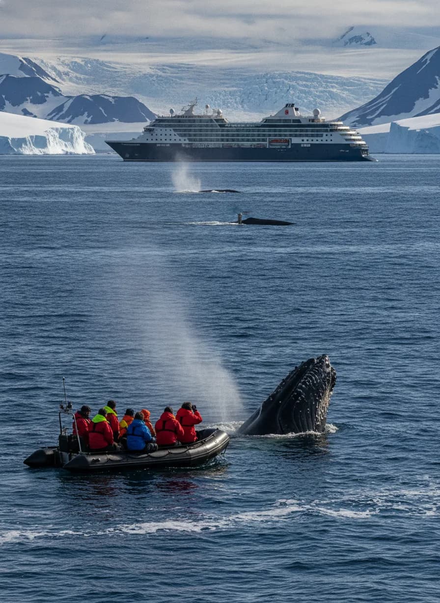 Walvissen spotten vanaf schip en Zodiac