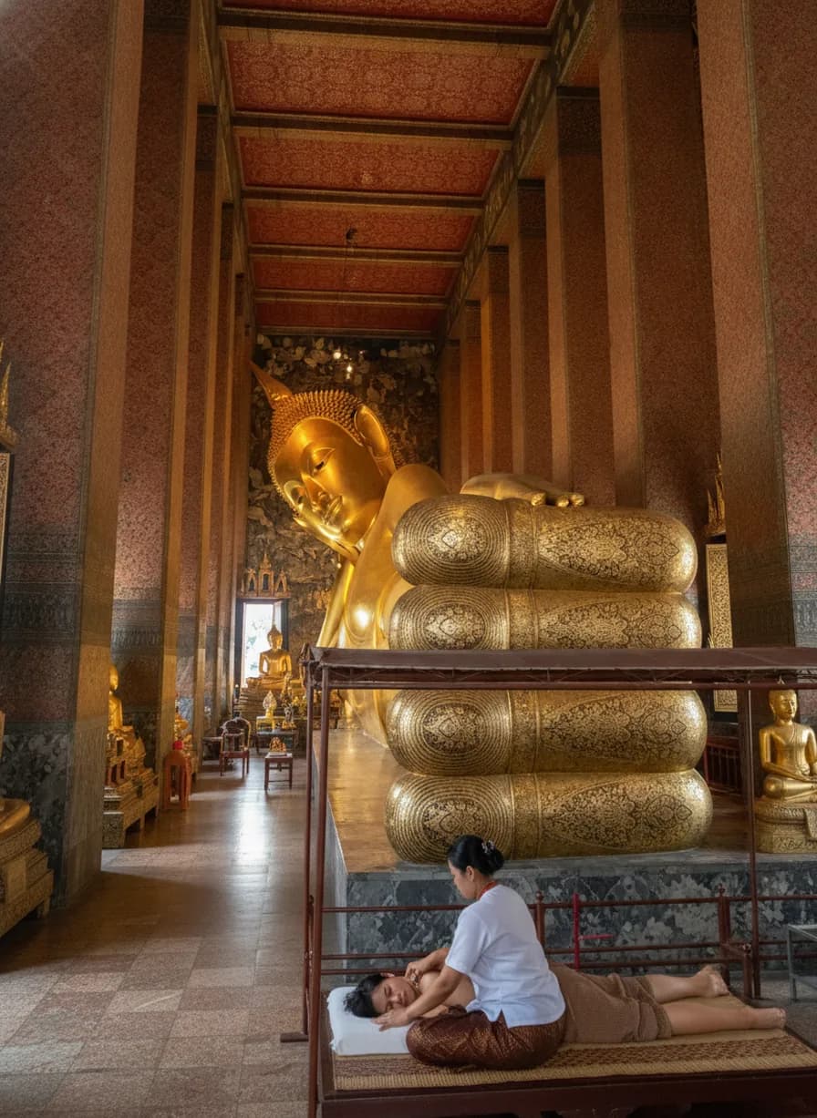 Wat Pho + Thaise massage