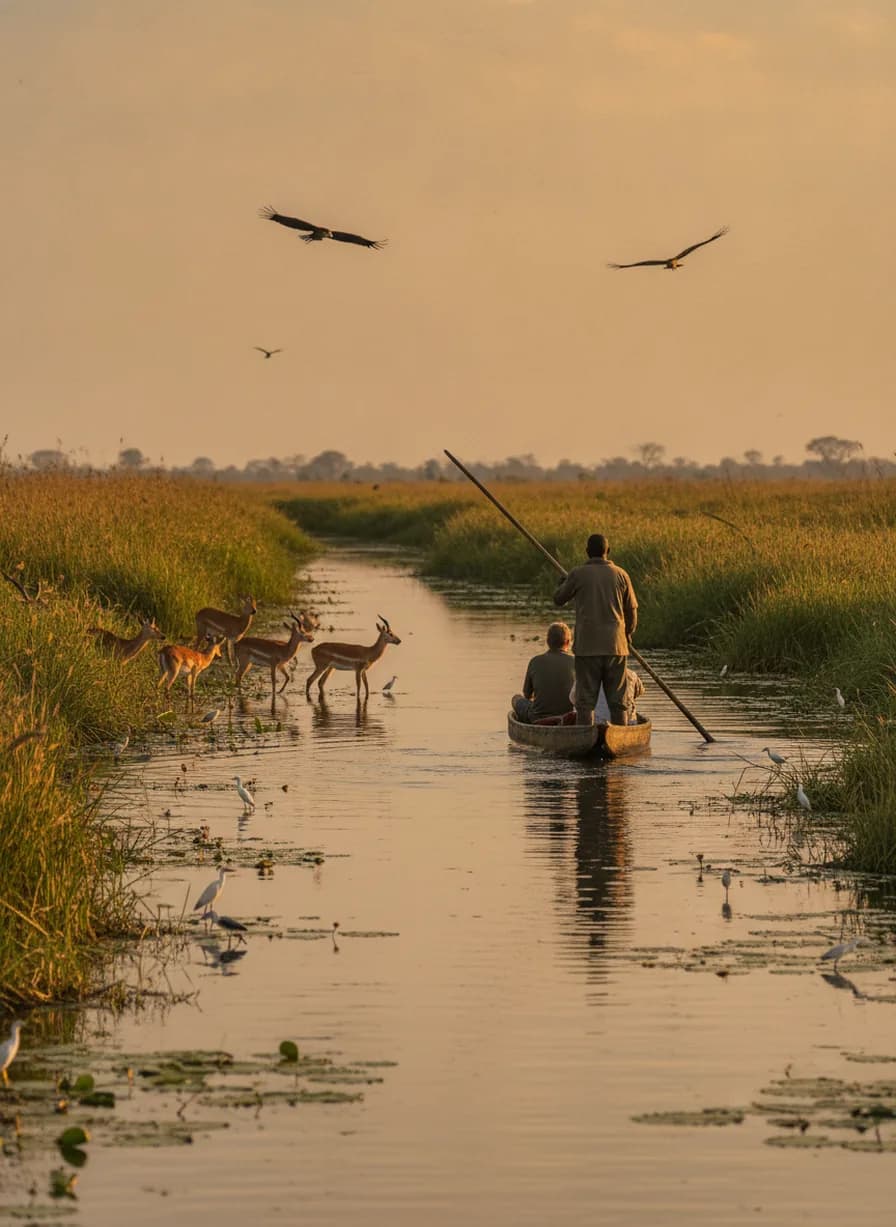 Mokoro-safari Okavango