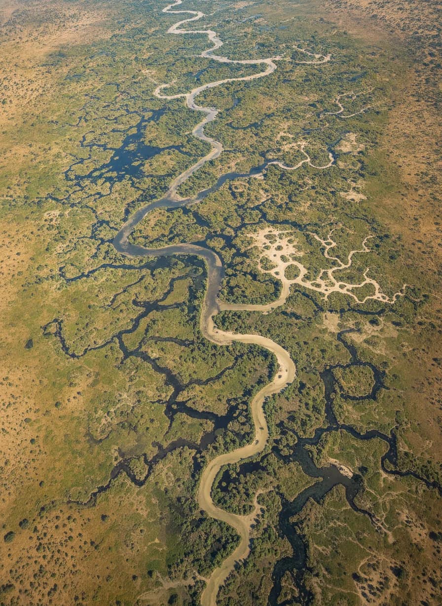 Scenic vlucht over Delta