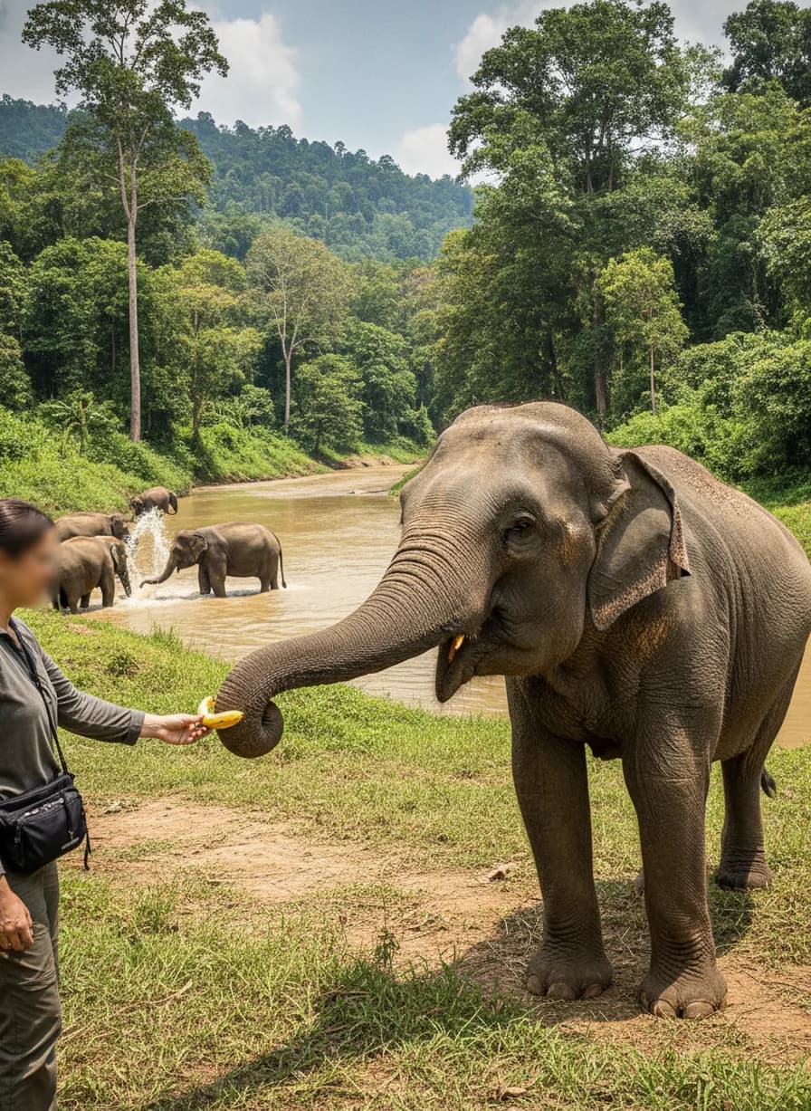 Ethisch elephant sanctuary