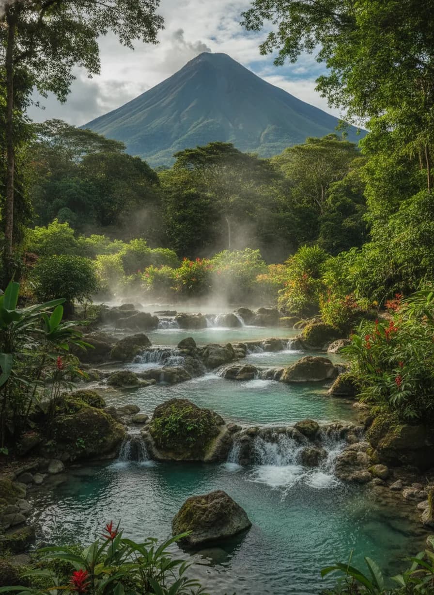 Arenal + hot springs