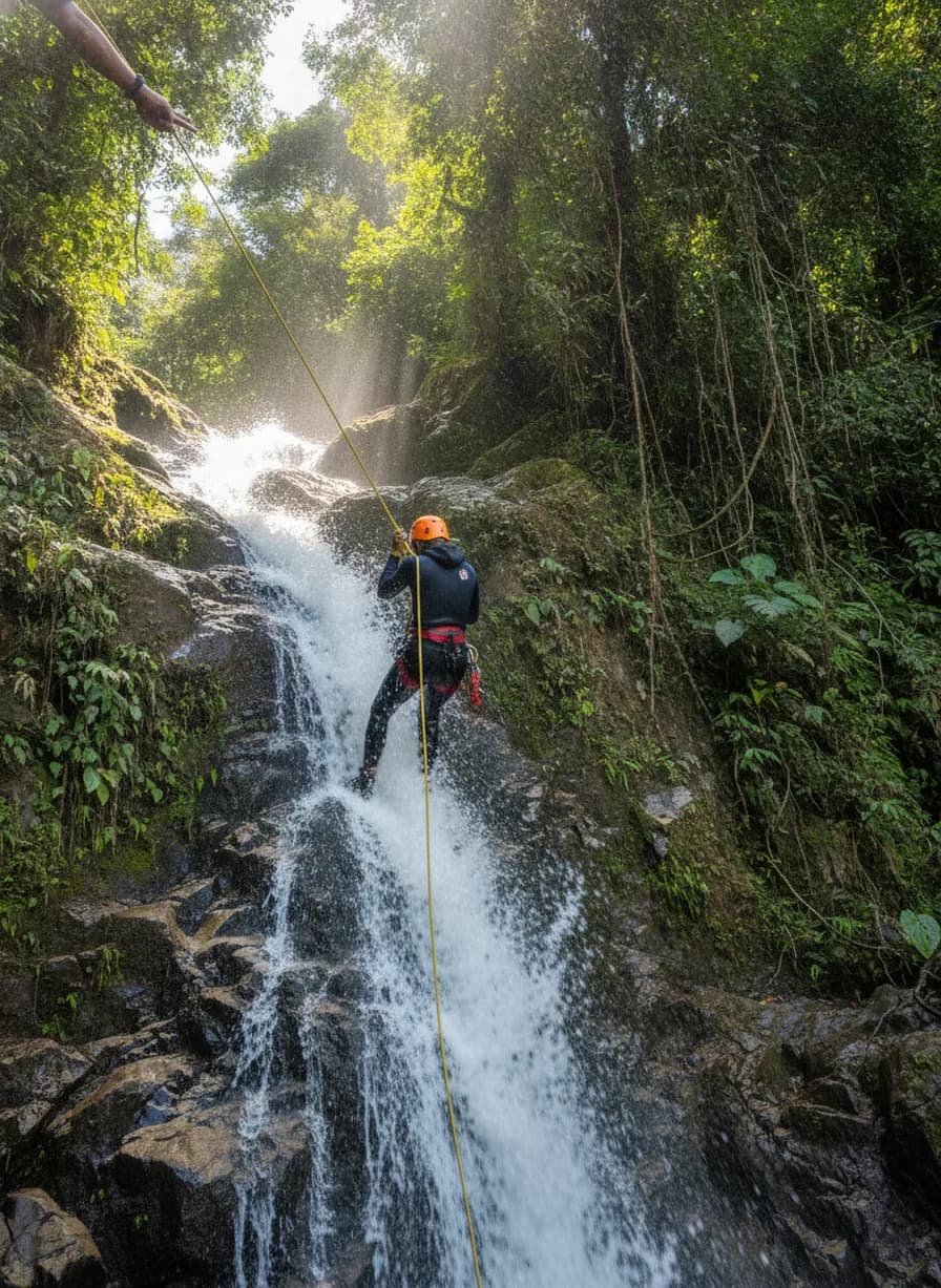 Canyoning watervallen La Fortuna