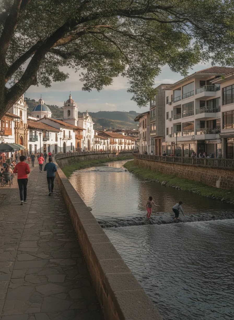 Wandeling langs Río Tomebamba