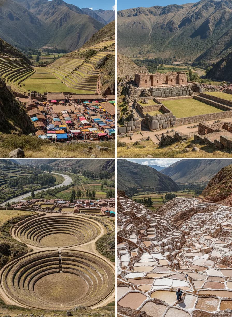 Heilige Vallei dagtour (Pisac+Ollantaytambo+Moray+Maras)