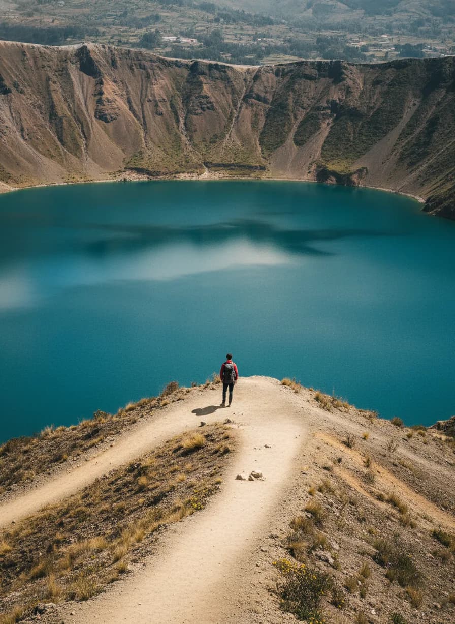 Quilotoa-crater hiken