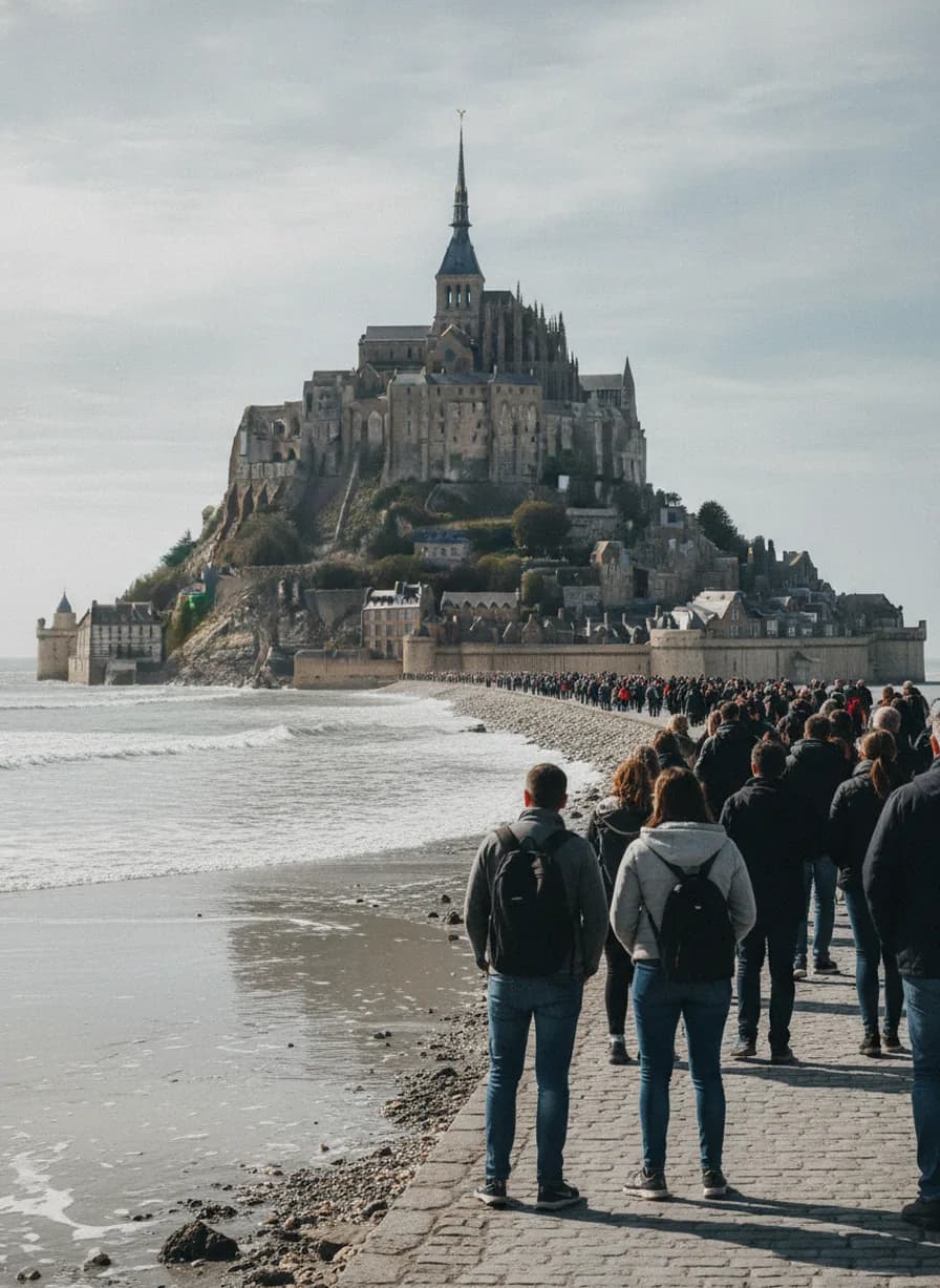 Mont Saint-Michel en getijden