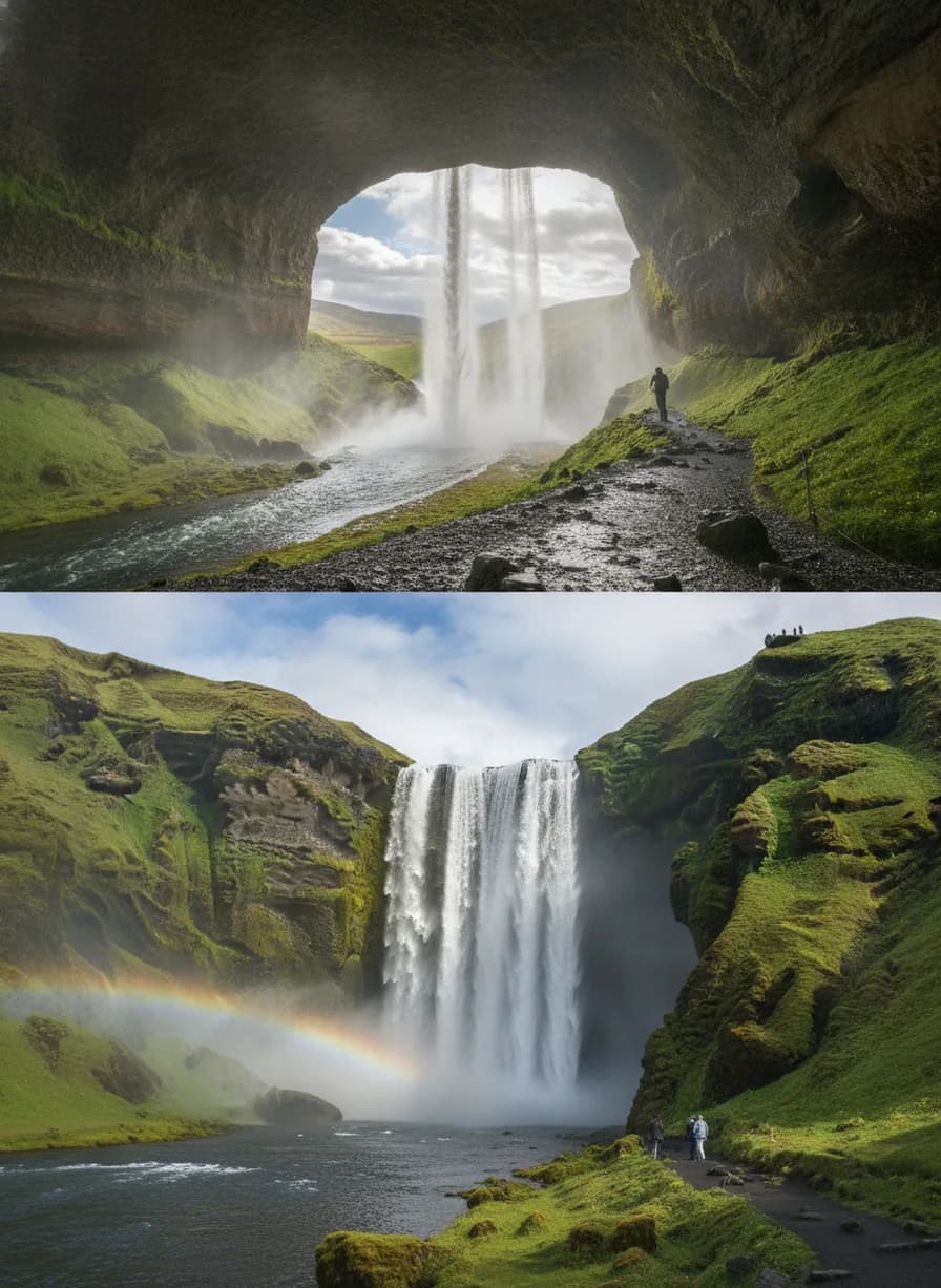 Seljalandsfoss & Skógafoss (Zuid)