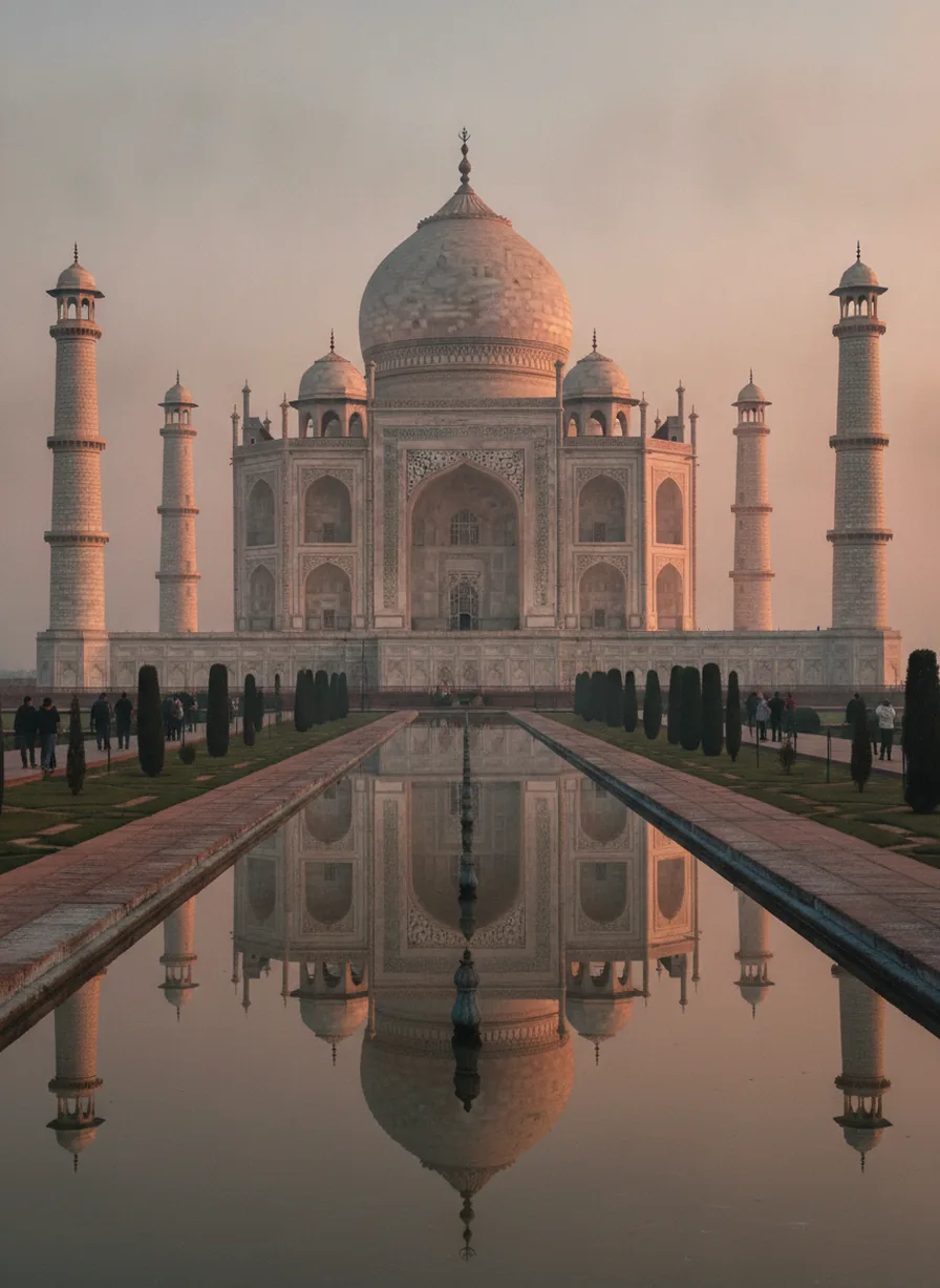 Zonsopgang Taj Mahal