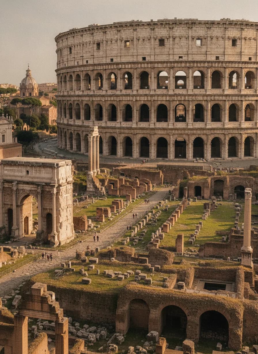 Colosseum + Forum Romanum