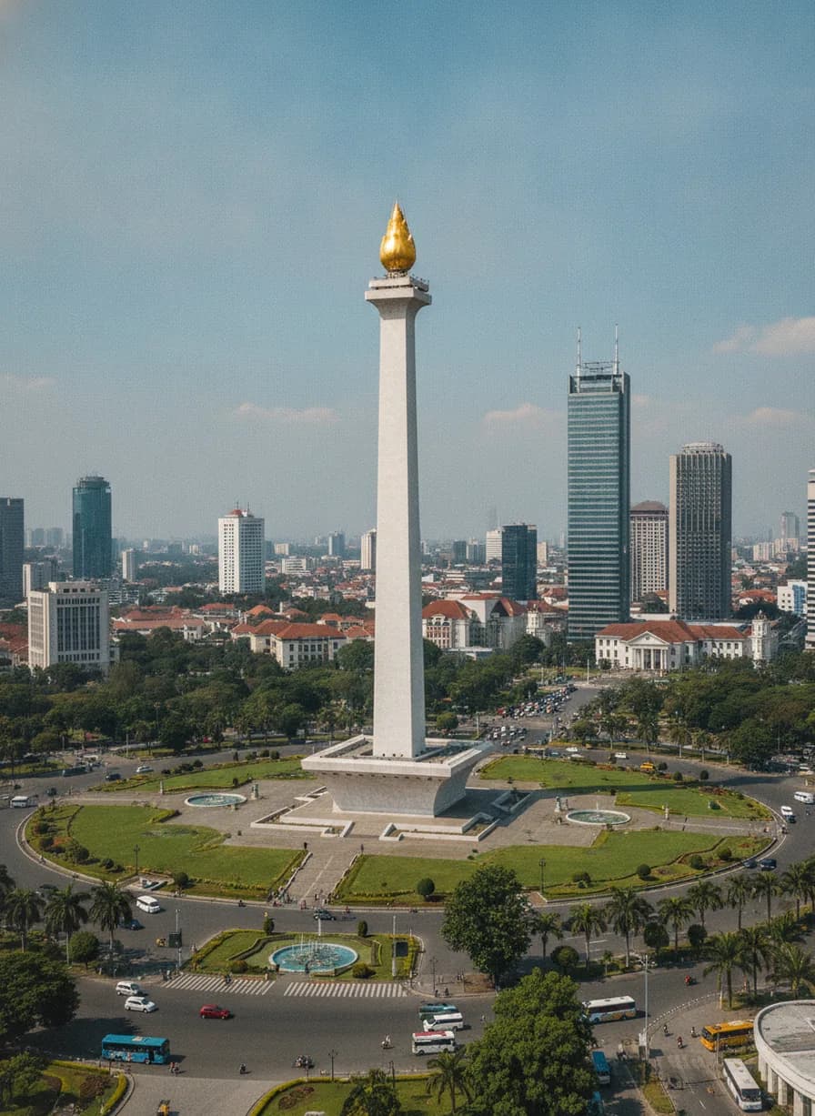 Monas en Merdeka-plein