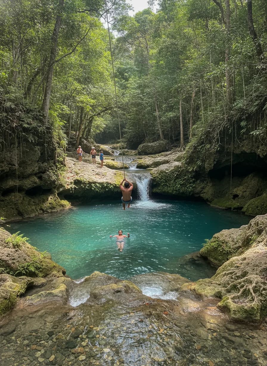 Blue Hole & Secret Falls