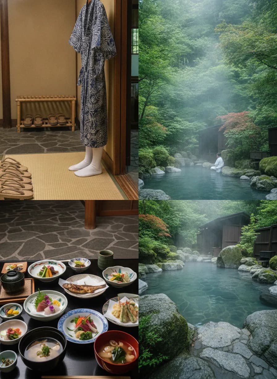 Ryokan + onsen overnachting
