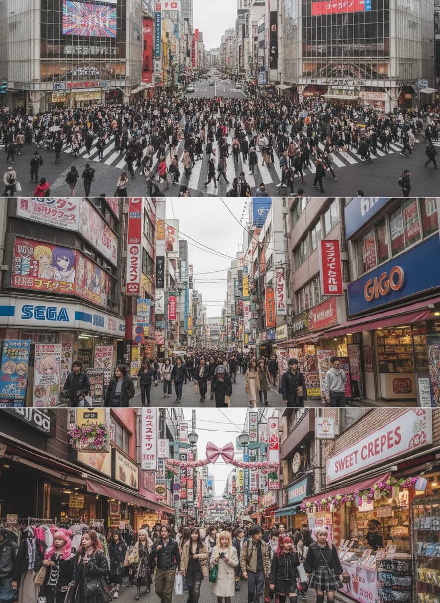 Tokyo verkennen Shibuya/Akihabara/Harajuku