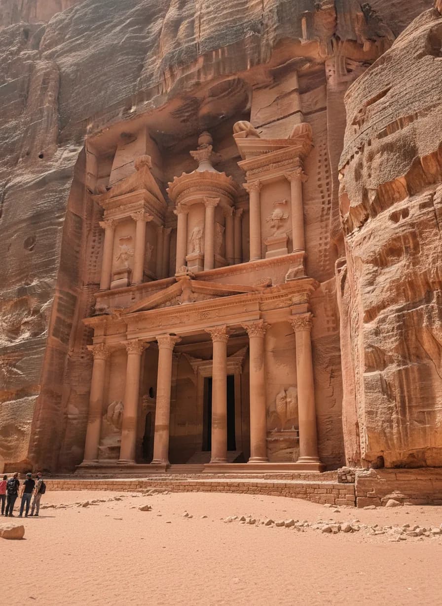 Petra wereldwonder bezoek