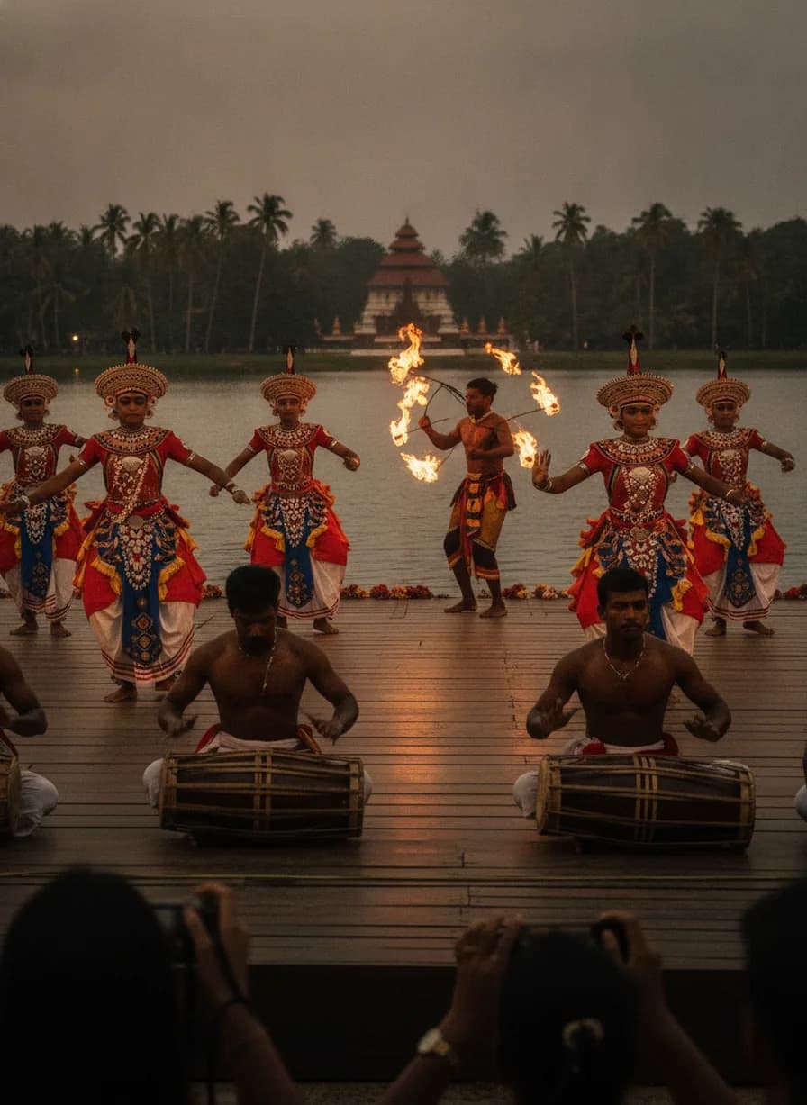 Culturele dansshow (Kandy Lake Club / Kandyan)