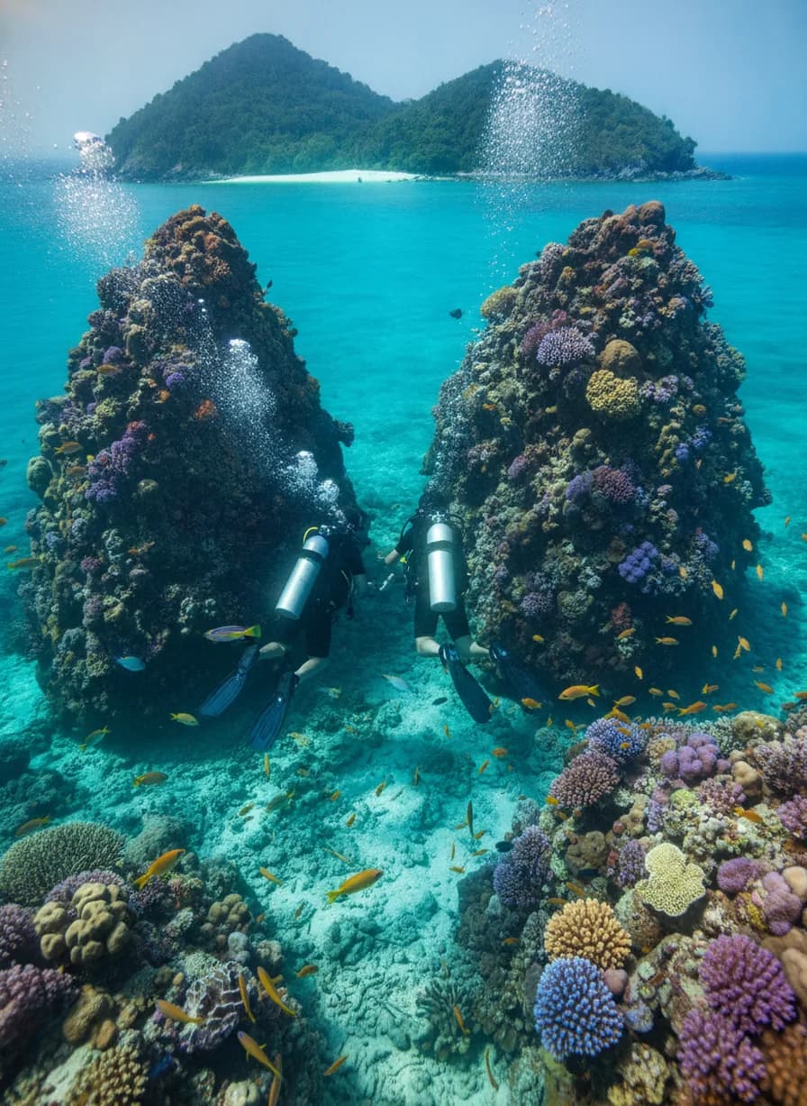 Fun diving Twins + Koh Nang Yuan