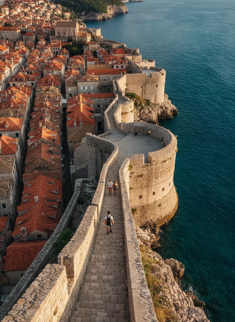 Dubrovnik stadsmuren wandelen