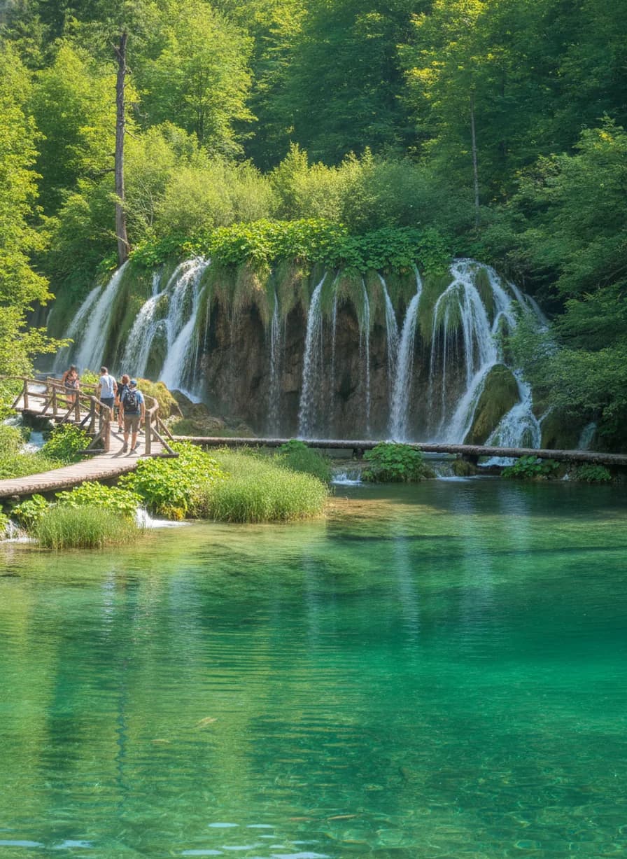 Plitvice meren en watervallen wandelen