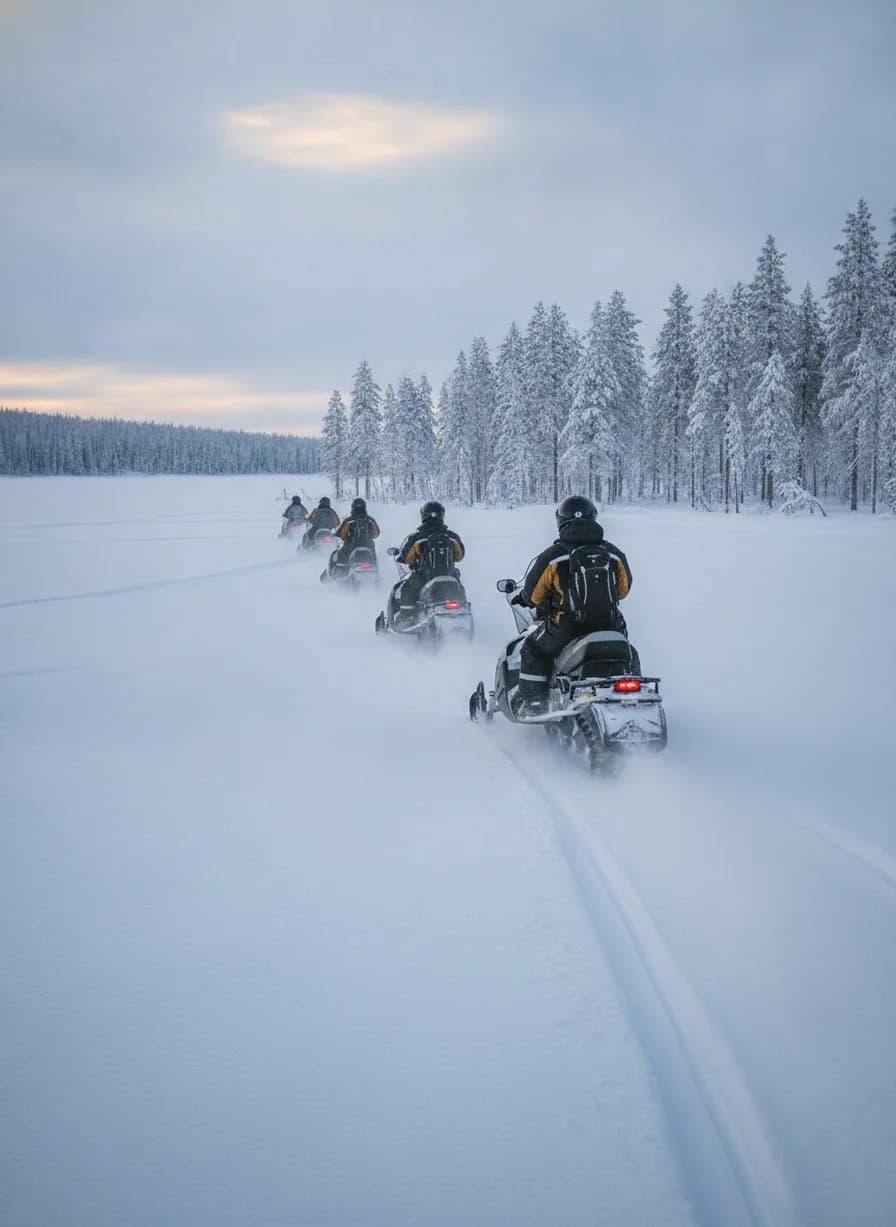 Sneeuwscootersafari