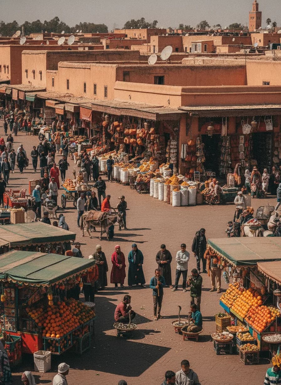 Medina Marrakech en Djemaa el Fna