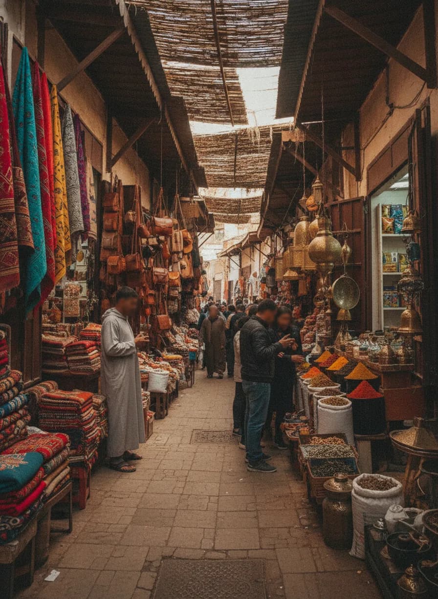 Dwalen + shoppen in souks