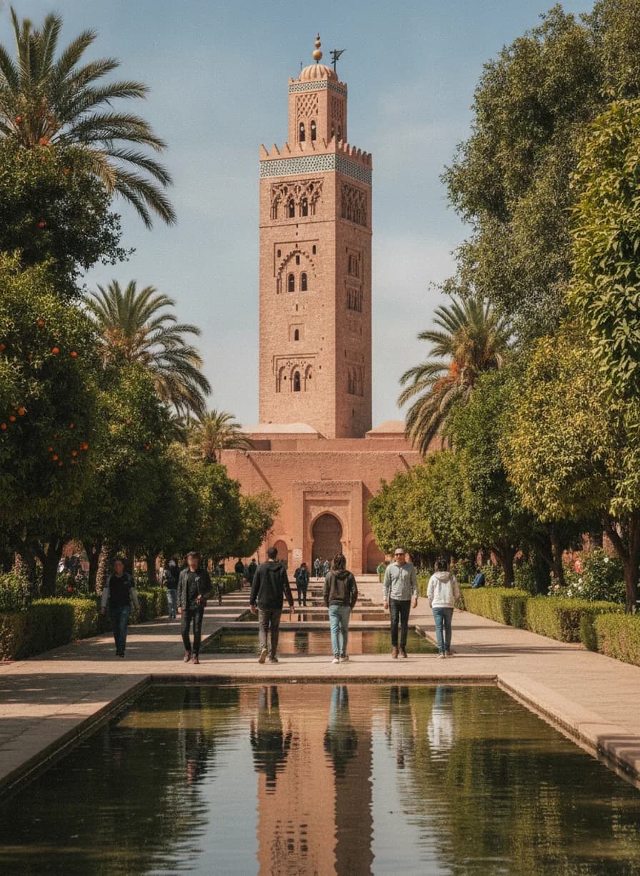 Koutoubia-moskee + tuinen