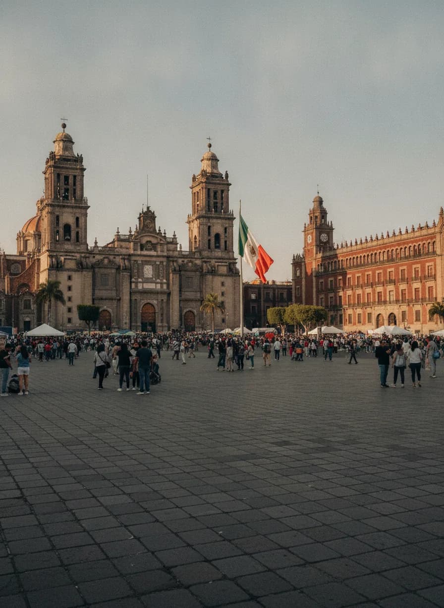 Zócalo + Kathedraal + Nationaal Paleis