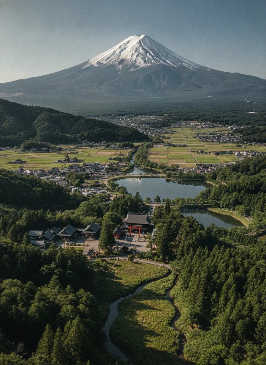 Mount Fuji uitzicht