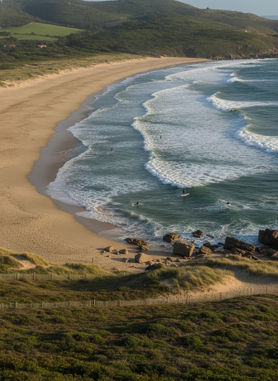 Stranden ten noorden van Porto (Praia do Carneiro, Praia de Afife)