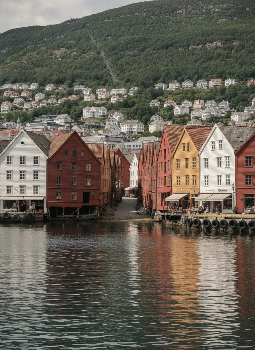 Bryggen en Floyen Bergen