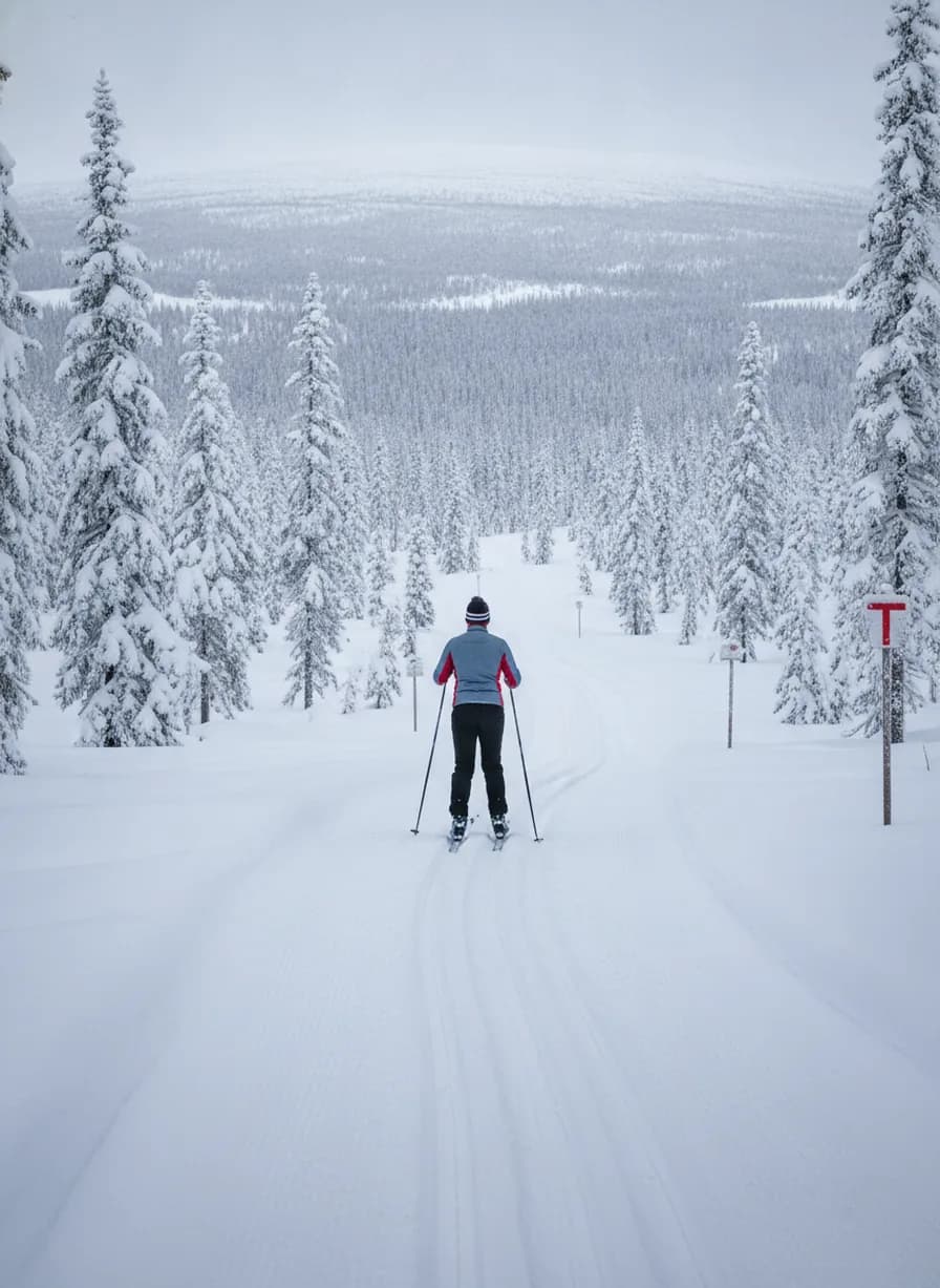 Wintersport en langlaufen