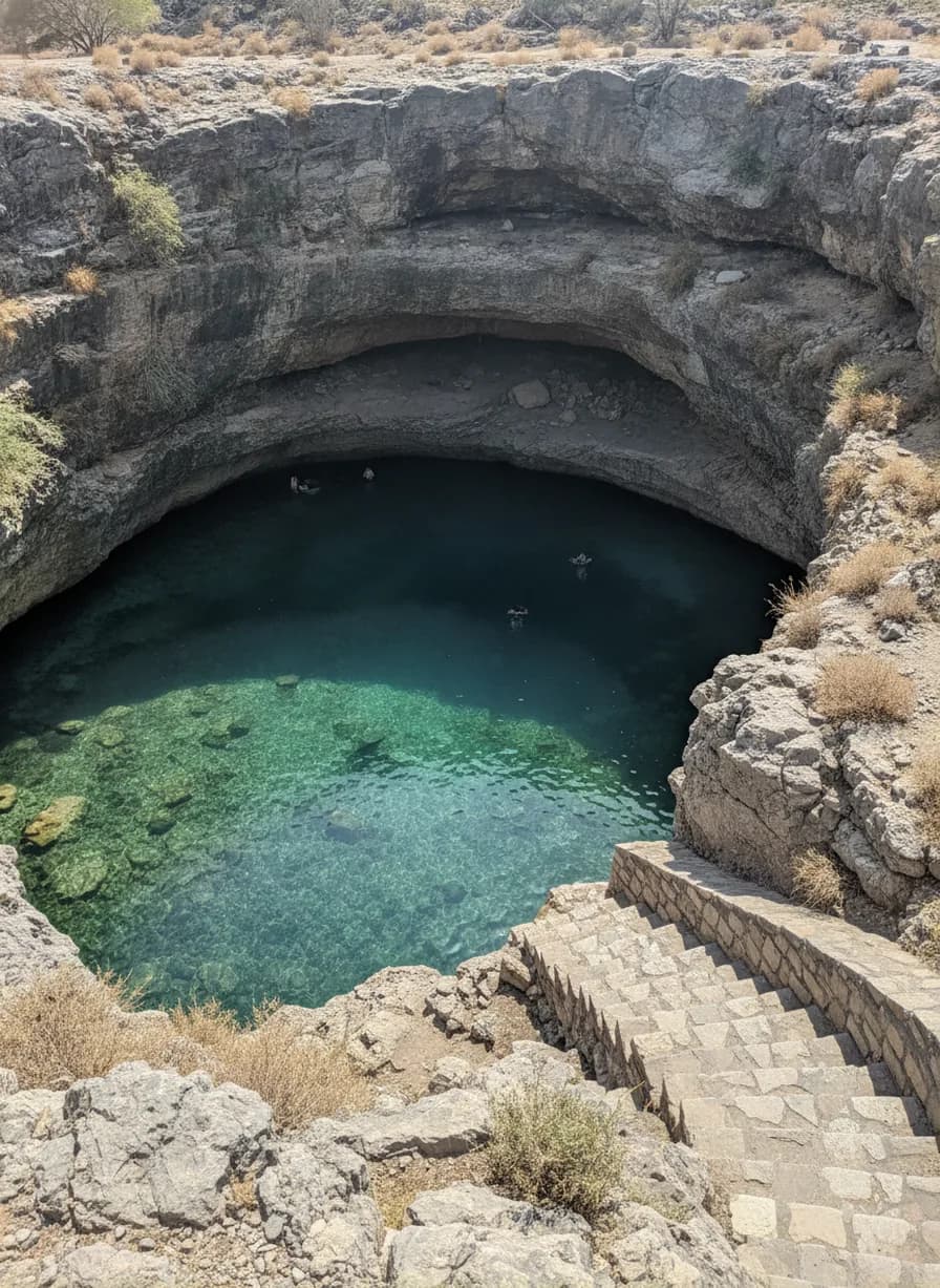 Bimmah Sinkhole bezoek