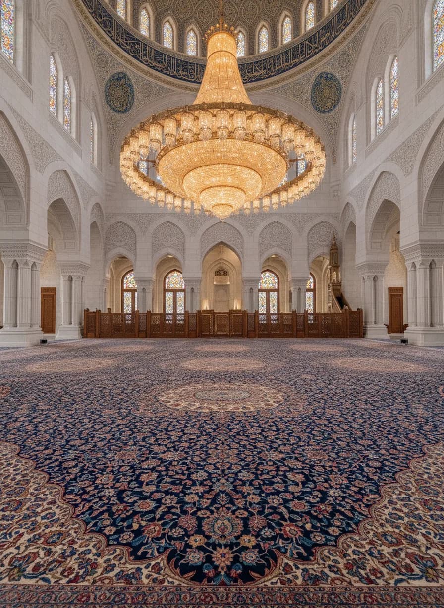 Sultan Qaboos Grand Mosque bezoek (Muscat)