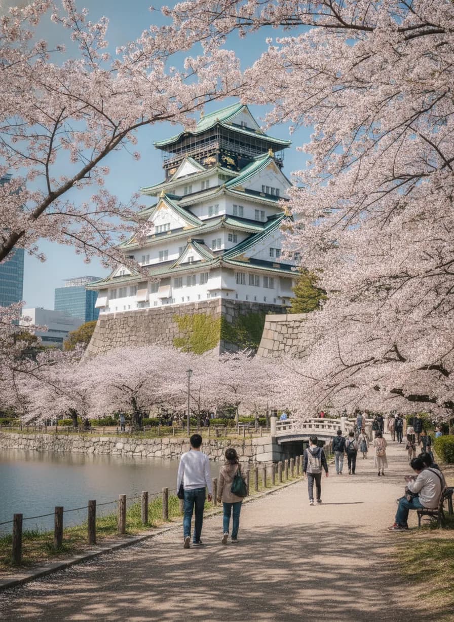 Osaka Castle + park bezoek
