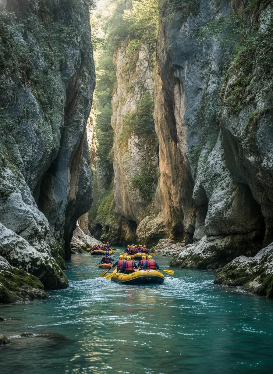 Osumi-kloof rafting