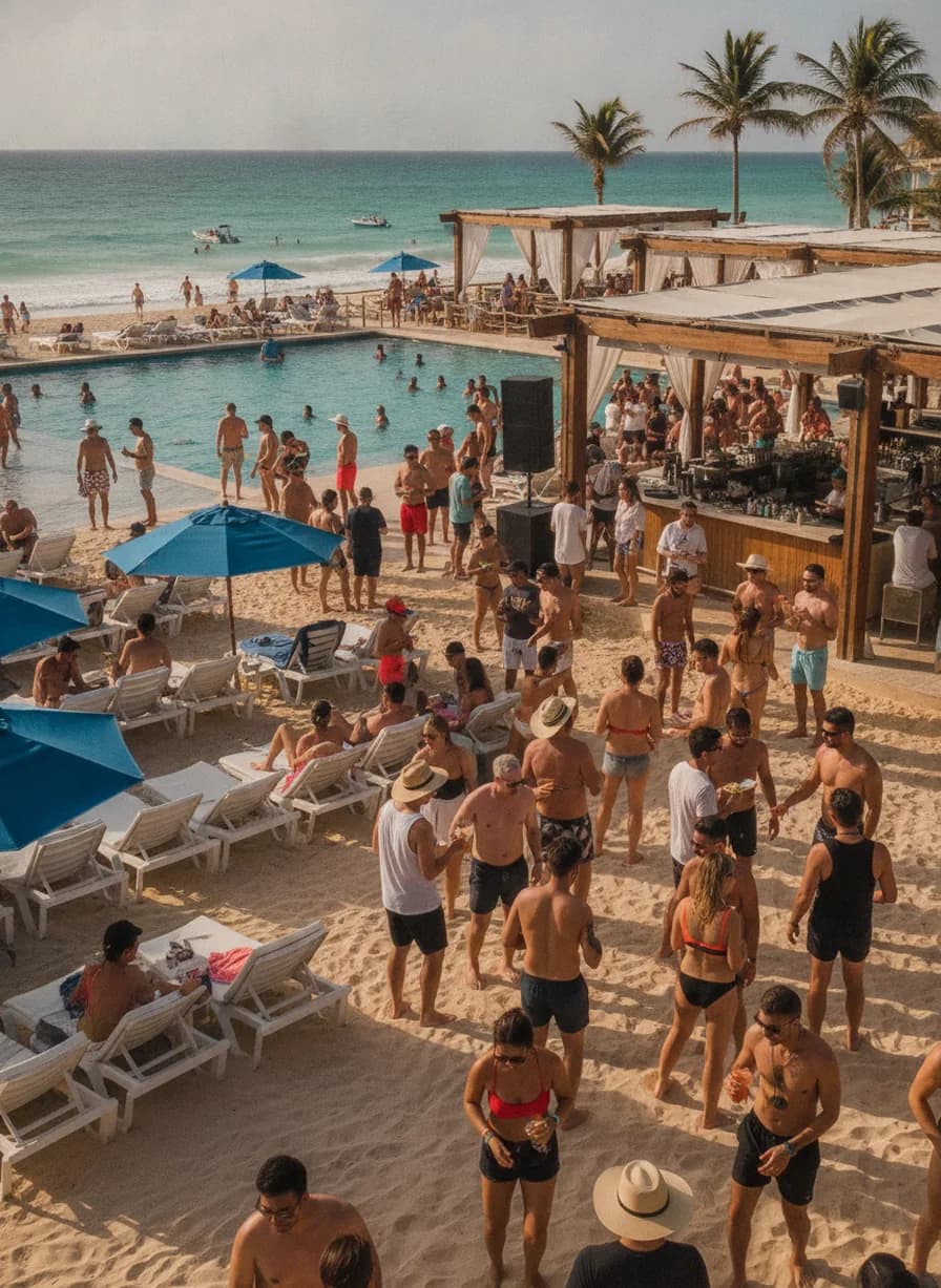 Stranddag bij beachclub (Mamita's)