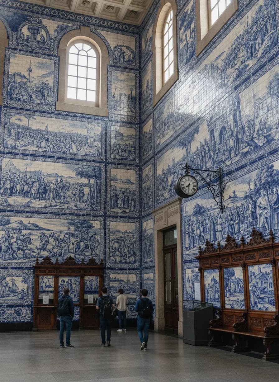 São Bento station en azulejos