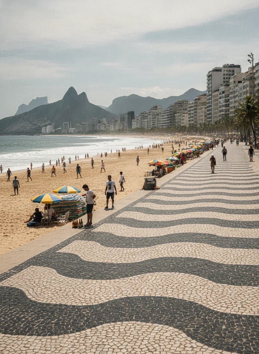 Strandwandeling en verblijf op Copacabana