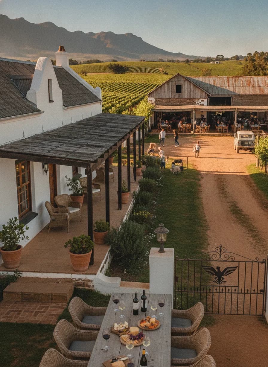 Wijnproeverijen wijnboerderijen rond Stellenbosch (o.a. Spier)
