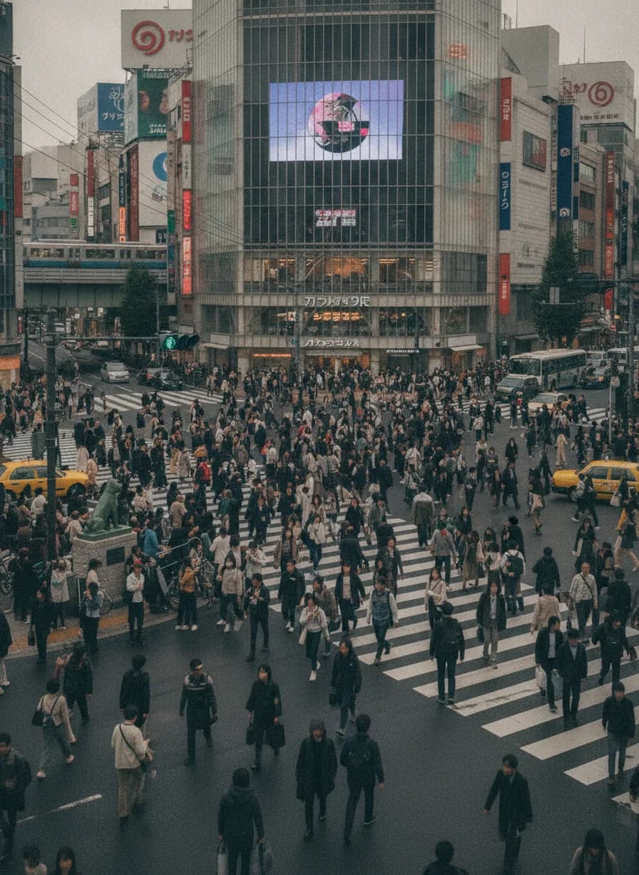 Shibuya Crossing + Hachiko