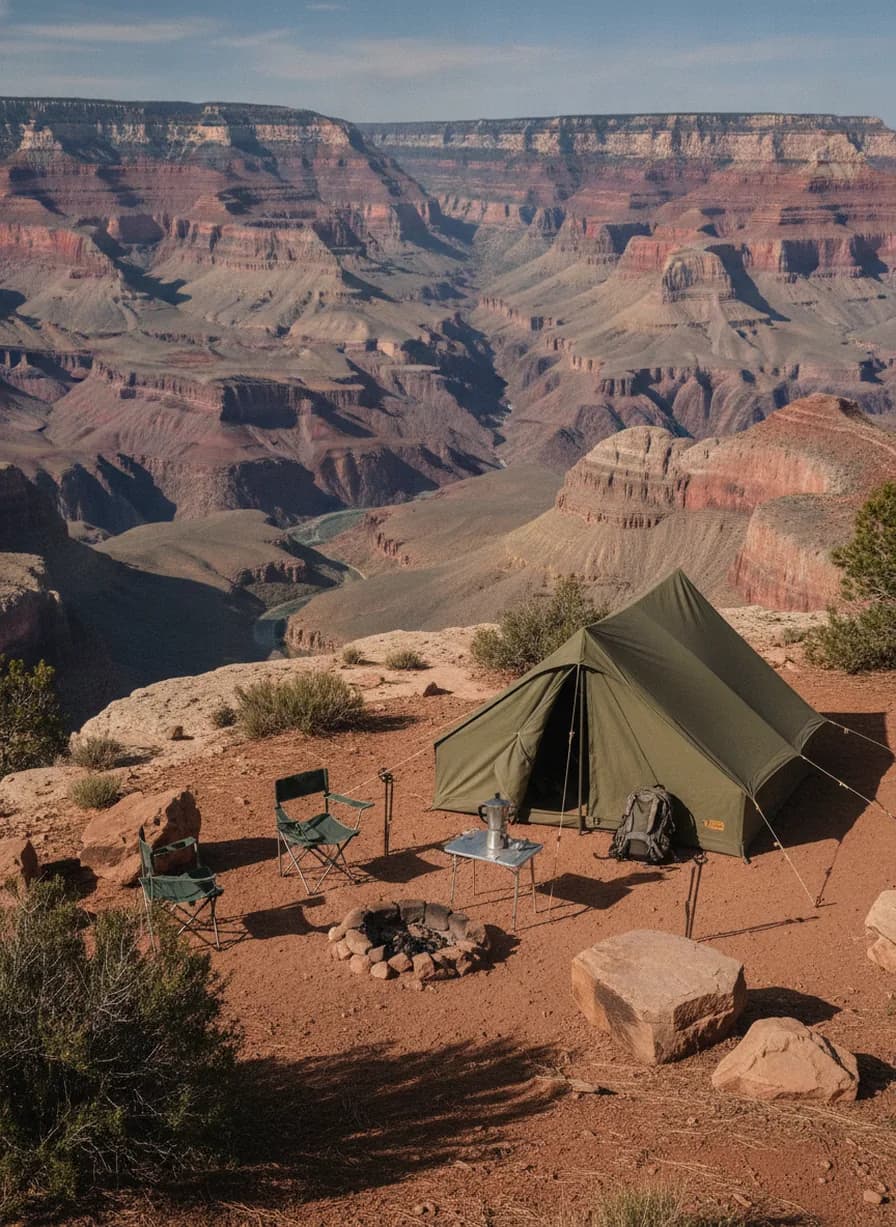 Kamperen bij Grand Canyon