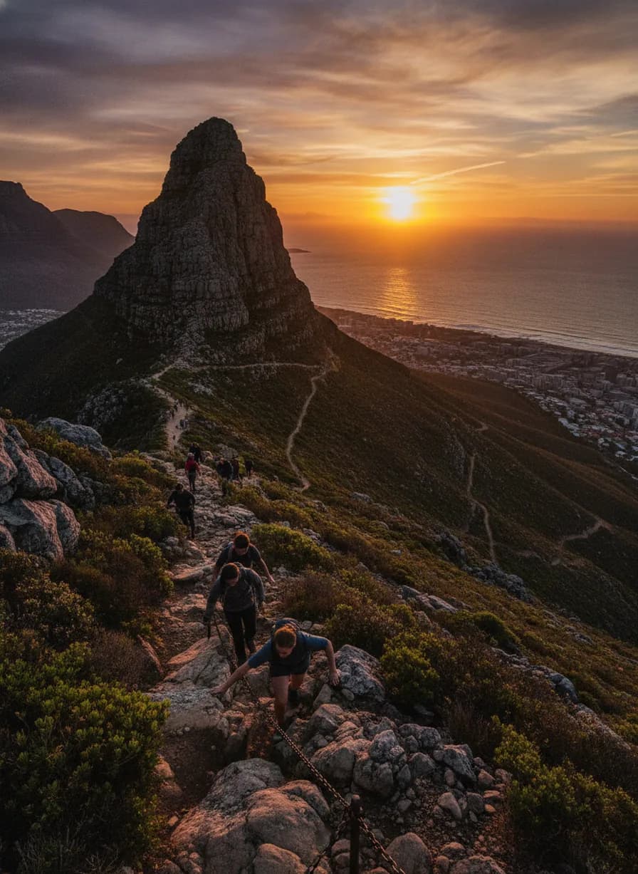 Lion's Head zonsondergang (Kaapstad)